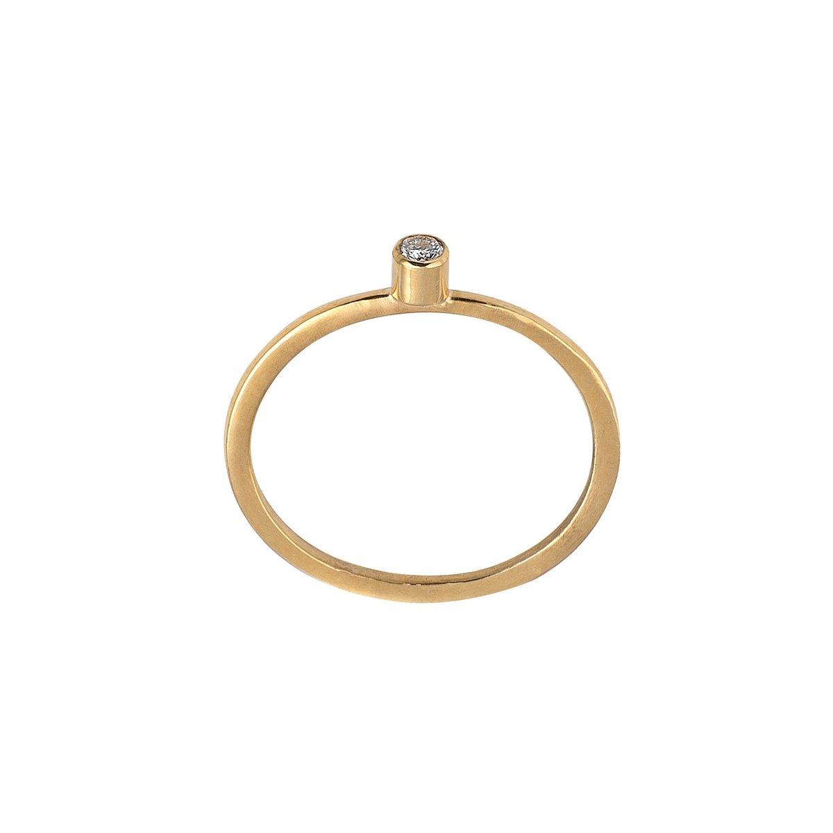 Golden Diamond Ring