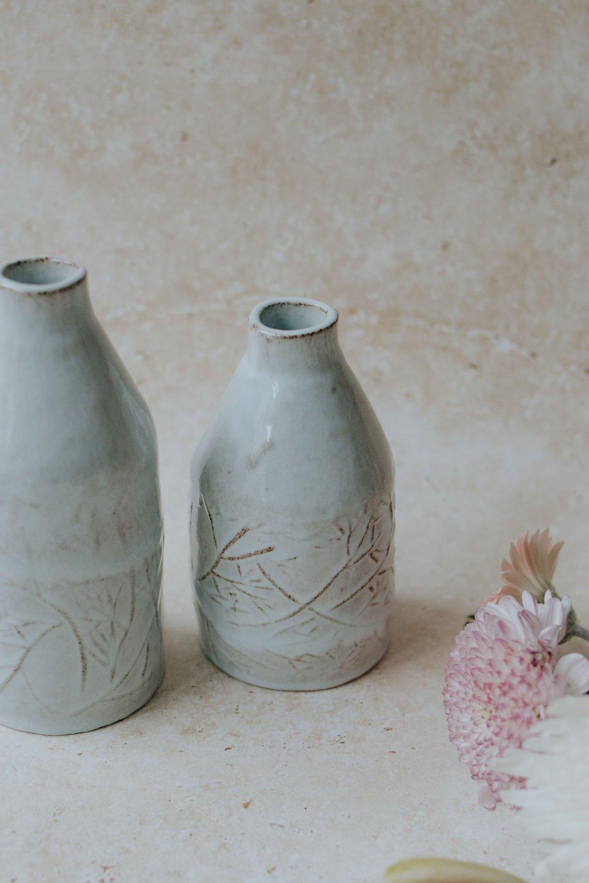 Icy Blue Rosmarium Vase No. 1
