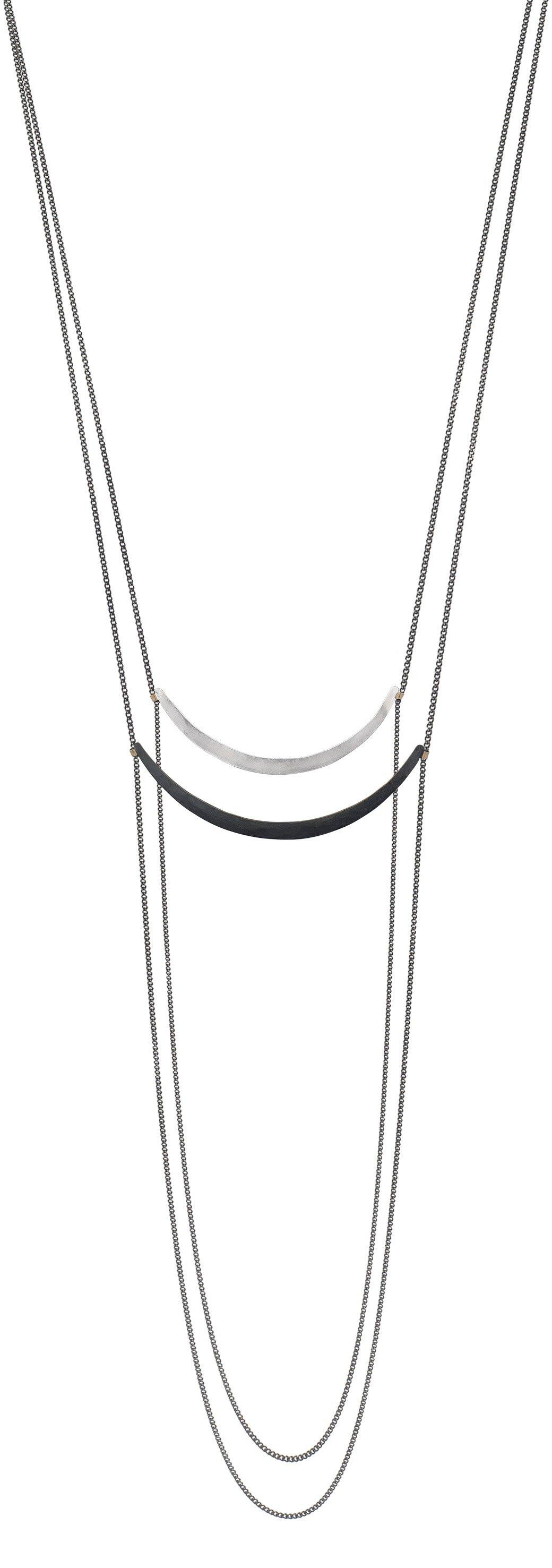 Oxidised Silver Eclipse Necklace
